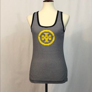 Tory Burch tank top blue & white strip